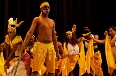 (Students from the 2014 batch perform “Stickfight”
Photo by Kojo McPherson)