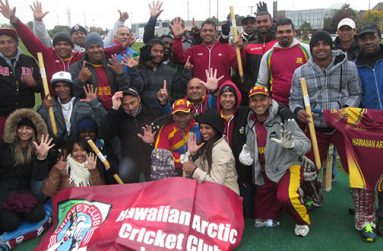 Flashback: Players, officials and supporters celebrate last year’s victory.