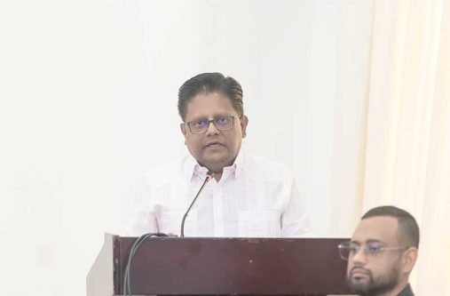 Senior Minister in the Office of the President with Responsibility for Finance, Dr. Ashni Singh