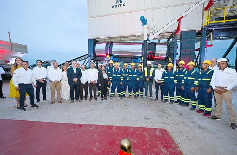 Brining 40 years of experience in industrial supply and infrastructure development, DROMINC, a Colombian company opened its first asphalt plant in Guyana
