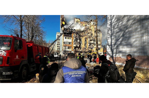 Ukraine Humanitarian organisations support people affected by deadly overnight attacks in Ternopil in western Ukraine (UNOCHA photo)