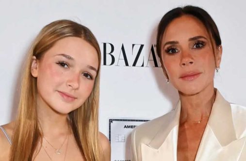 Victoria Beckham said she was "so proud" of her daughter Harper