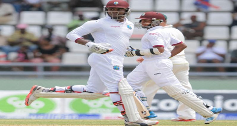 Marlon Samuels who top-scored with 74 and the debutant Shane Dowrich, 70, were the only bright spots for the West Indies on the third day. (Photo by WICB Media/Randy Brooks of Brooks Latouche Photography)