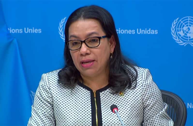 Guyana’s Permanent Representative to the United Nations, Carolyn Rodrigues-Birkett