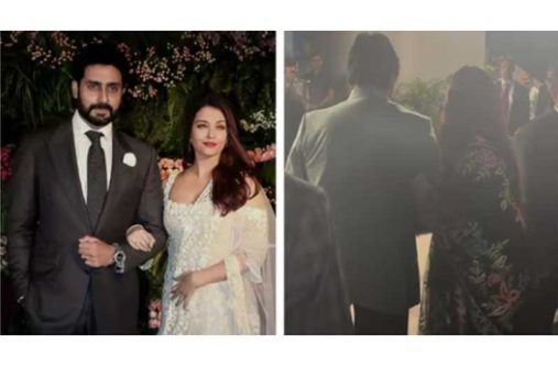 Aishwarya Rai was spotted with Amitabh Bachchan on Thursday