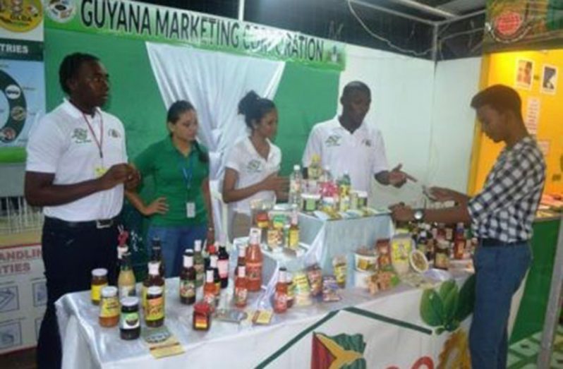 The Guyana Marketing Corporation booth at the Berbice Expo 2016