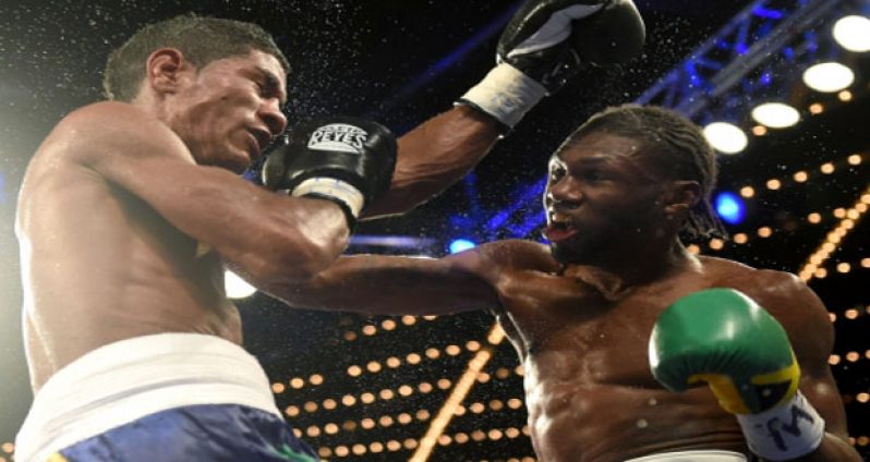 Part of the action in the Nicholas Walters vs Miguel Marriaga on Saturday night at Madison Square Gardens.