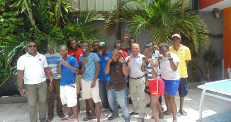 The Guyana boxing team - nine boxers, two coaches, two referee judges and one manager - arrived in French Guiana yesterday morning.