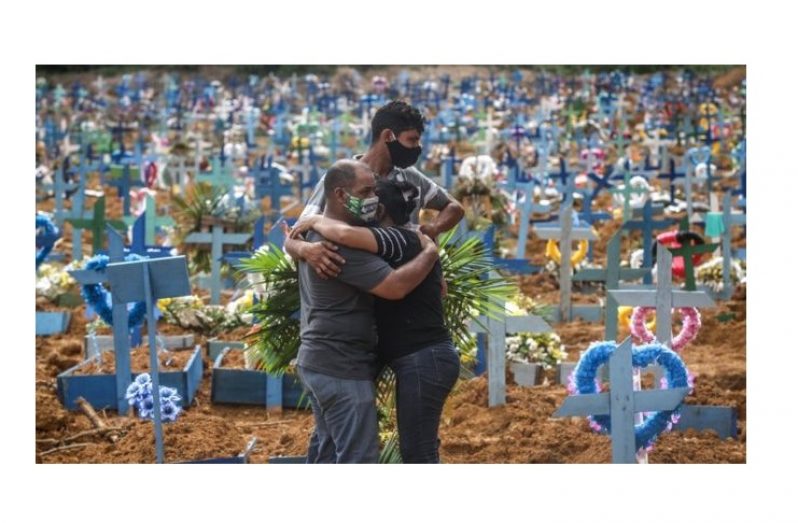 Mass graves are being used to bury the dead in the northern city of Manaus (GETTY/BBC)