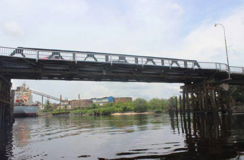 The Wismar-Mackenzie Bridge in the mining town of Linden