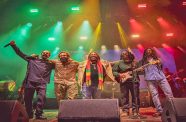 The Marley boys on stage.