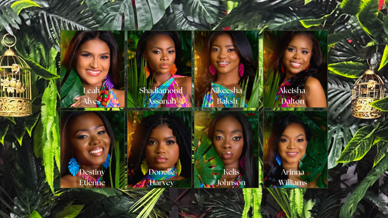 The Eight Miss Guyana Culture Queen 2025 hopefuls that will make their debut on Sunday