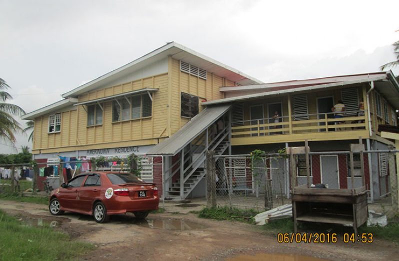 The Amerindian Hostel at Lot 36 Mudflat, New Amsterdam, which will be renamed Student Hostel