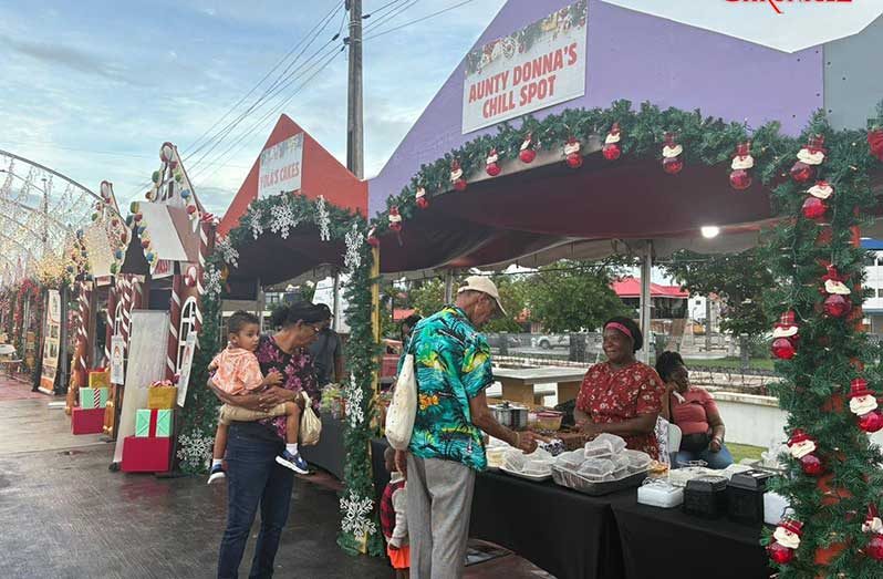 One of many stalls at the recent Christmas Market, which was pioneered by First Lady Arya Ali, at the Kingston Seawall Esplanade