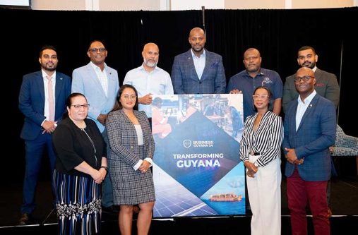 Front right: GCCI President, Kester Hutson and Senior Vice President and Chairperson of the Petroleum Committee, Kathy Smith with stakeholders on Thursday