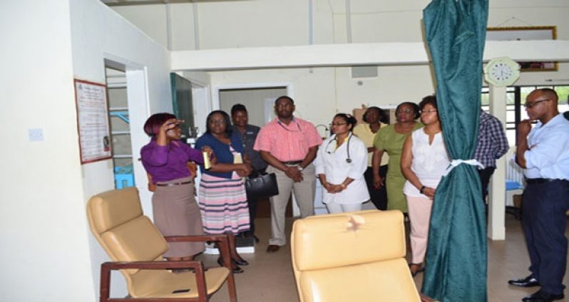 A section of the gathering during the meeting at the CC Nicholson Health Center