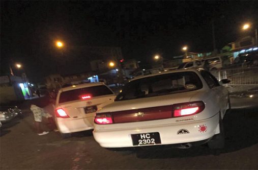 The taxi driver is said to be driving this car - HC 2303.