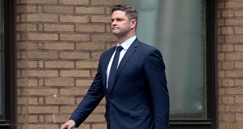 Chris Cairns arrives at Southwark Crown Court on the first morning of his perjury trial. (PA photos)