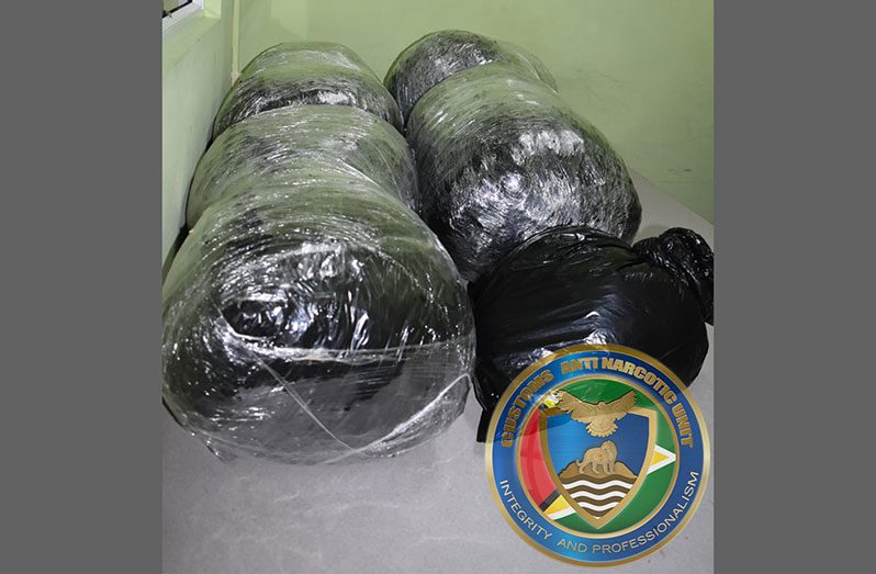 The parcels of seized cannabis