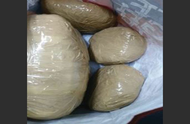 The cannabis seized by police