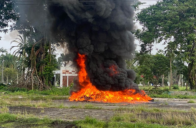 Drugs being destroyed by CANU on Saturday morning