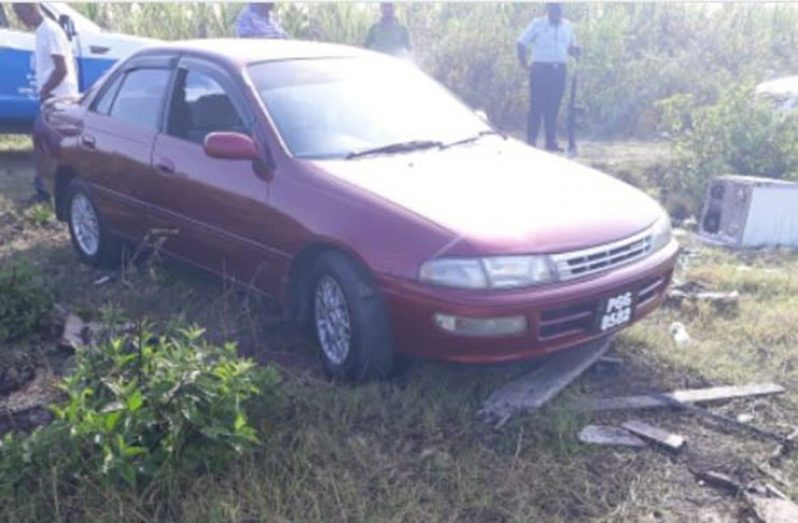 Businessman Robin Busjit’s car, which was recovered on Sunday