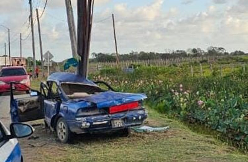 The mangled motor car