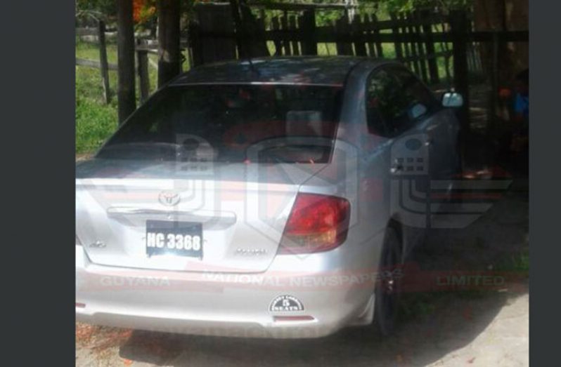 The car which was seized by the police.