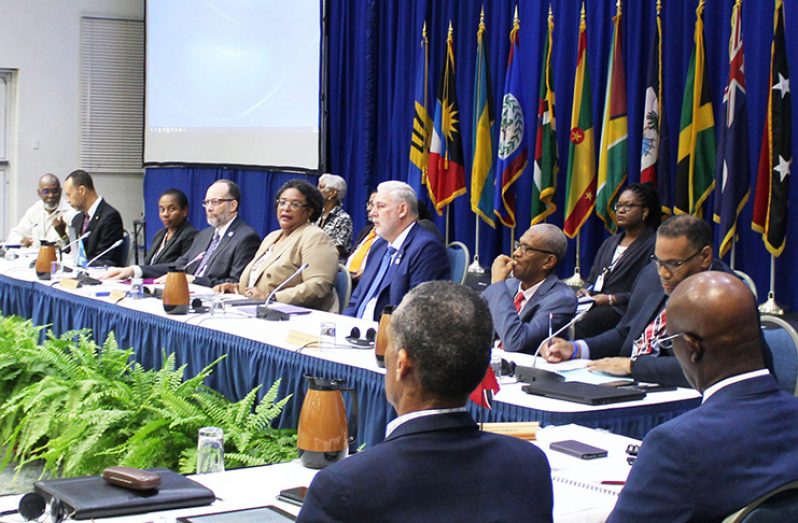 Caricom Heads of Government at a recent summit