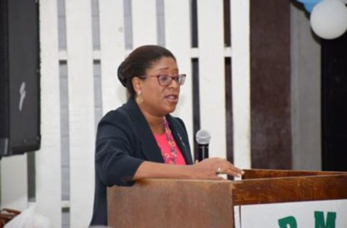 Minister of Public Telecommunications, Cathy Hughes.