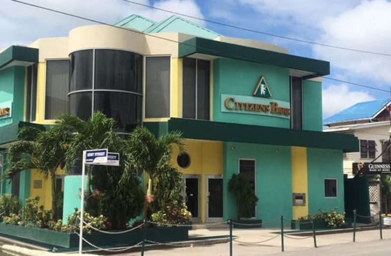 The Guyanese-designed New Amsterdam Branch of Citizen’s Bank with floral embellishments all around (Photo by F.Q. Farrier)