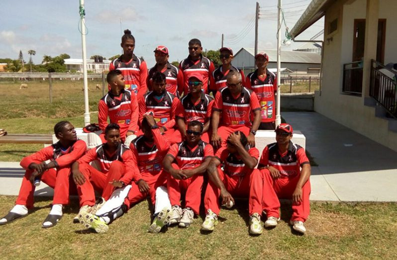 Champions Bacchus XI celebrate their  victory against Jaguars at Thierry home ground in Affiance.