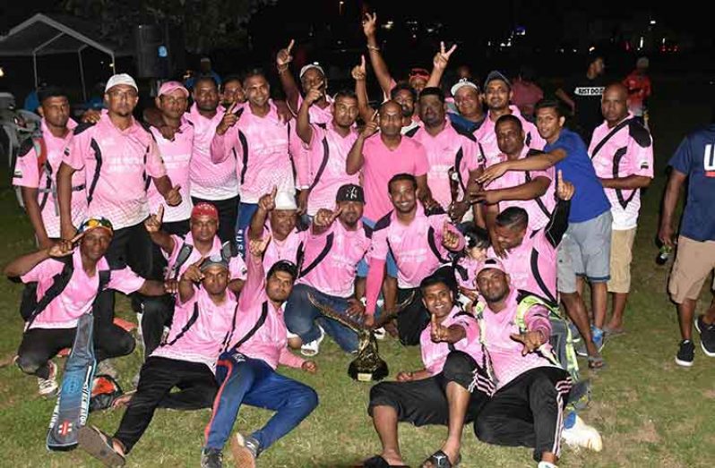Celebration time: SVC All Stars in celebratory mood after the victory.