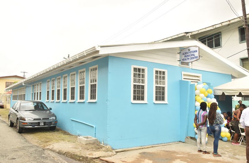 The rehabilitated Albouystown Health Centre reopened
