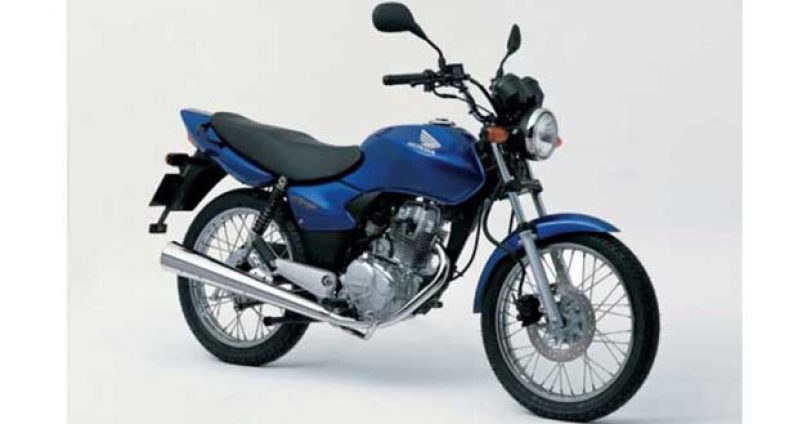 A CG Honda motorcycle .