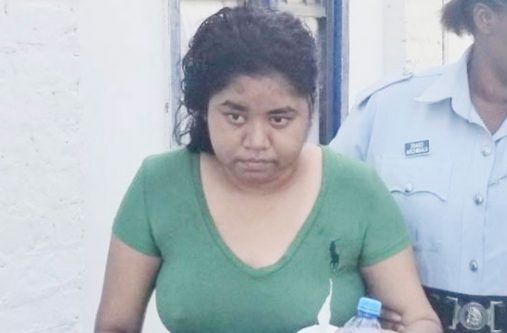 Roshanie Basdeo shortly after her court appearance