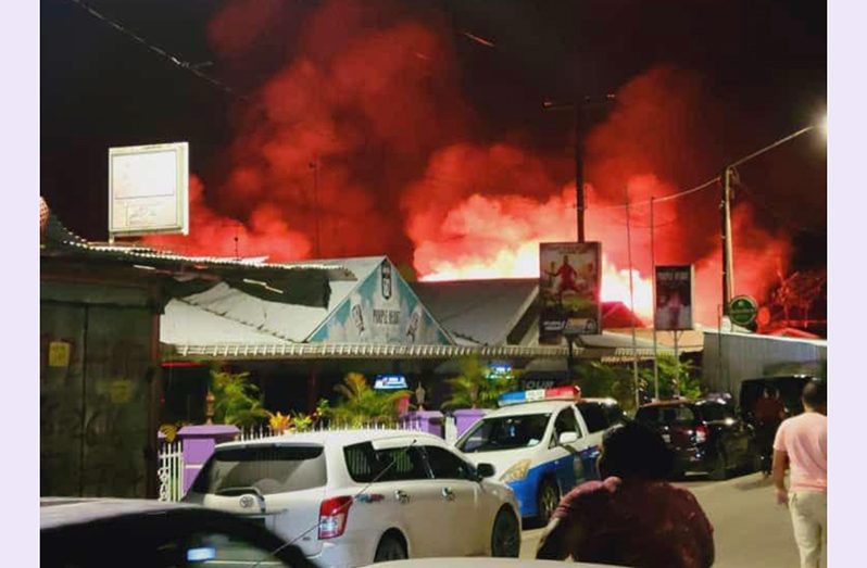 The Charity Market on fire