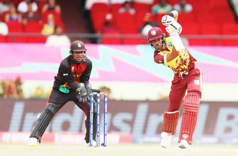 Roston Chase scored 42 off 27 balls•Jun 02, 2024•ICC via Getty Images