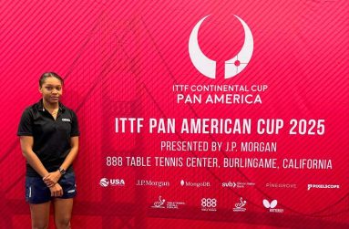 Chelsea Edghill Chelsea at the Prestigious Pan American Table Tennis Cup in San Francisco USA