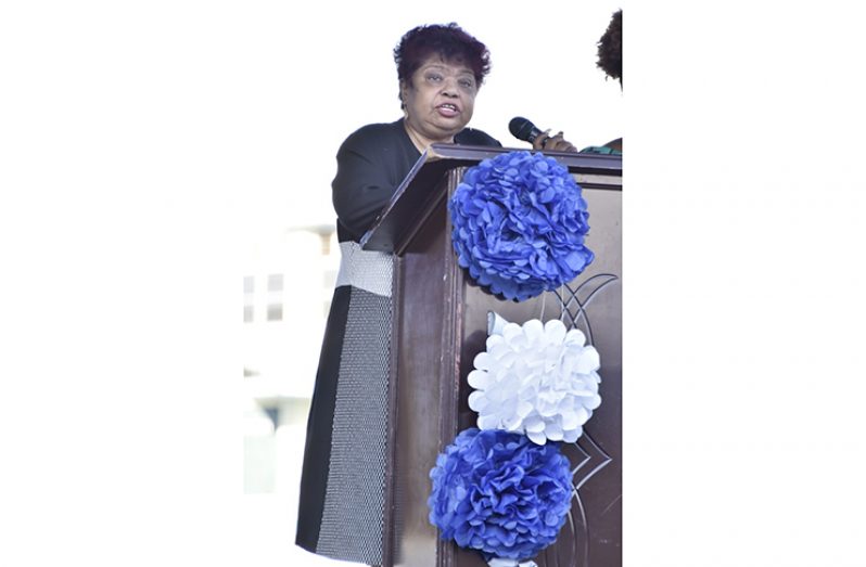 Minister of Social Protection, Ms. Amna Ally