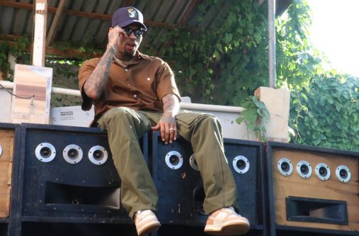 Chris Brown in Tivoli Gardens (Photo by Llewellyn Wynter)