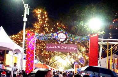 Tiger Bay is situated parallel to the Christmas Village on Main Street and residents are treated to the bright and pleasant sights of the location this season (Delano Williams photo)