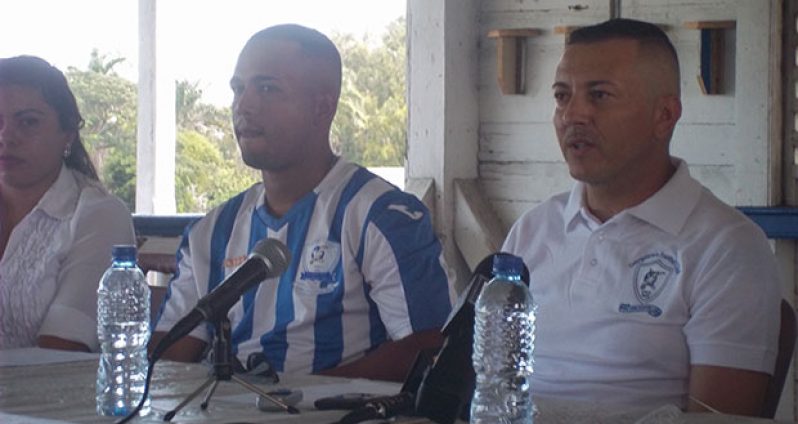 Brazilian speedy forward Renato and Coach Fabiano, new additions at GFC for the upcoming Elite League.