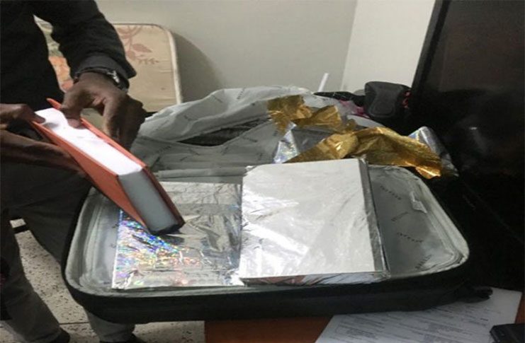 Cocaine found on outgoing passenger at Cheddi Jagan International Airport, Timehri