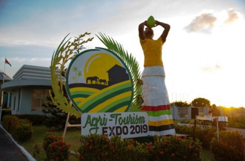 The ‘Lady Coco’ monument stands outside the Arthur Chung Conference Centre