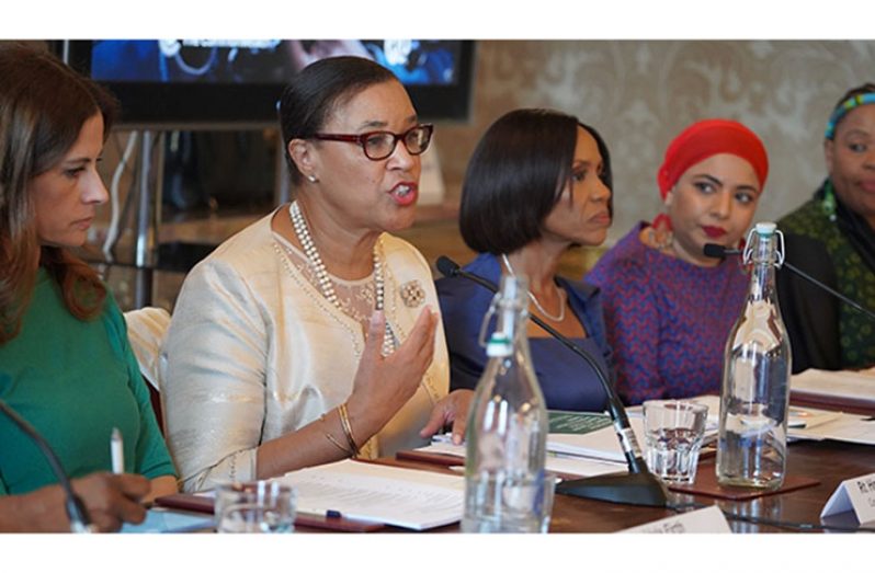 Commonwealth Secretary-General Patricia Scotland and other officials at the event