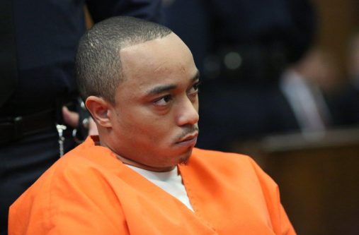 Tyrone Howard is arraigned in State Supreme Court on Nov. 24, 2015. On Monday, he was convicted of fatally shooting NYPD cop Randolph Holder. He faces up to life in prison. (ALEC TABAK/FOR NEW YORK DAILY NEWS)
