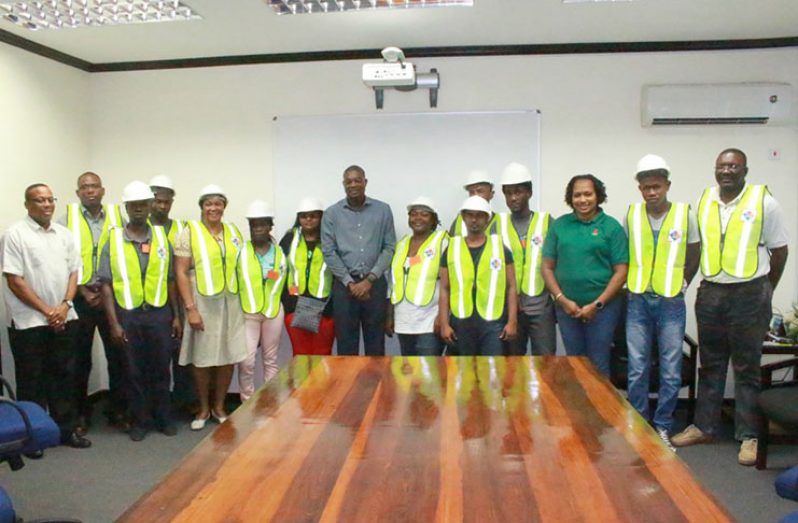 Members of the Region Three C.O.R.E. group meet with Minister of Public Infrastructure, David Patterson and Minister within the Ministry, Annette Ferguson