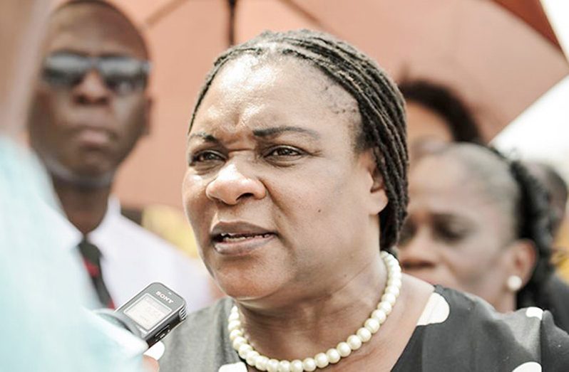GTU General Secretary and APNU+AFC Member of Parliament Coretta McDonald