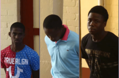 Daniel MacArthur (left), Shawn Innis, Harrcarlaus Harris (right)